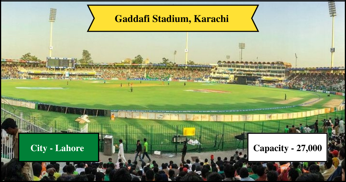 Gaddafi Stadium, karachi