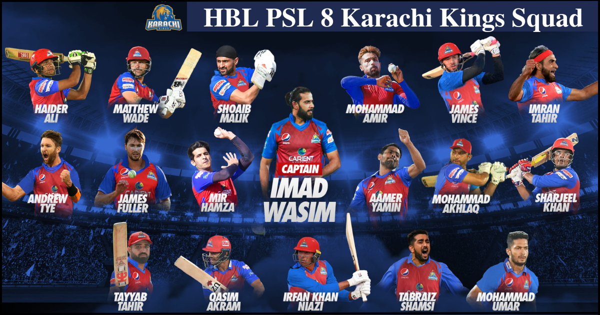 Karachi Kings Players - 2023 Squad