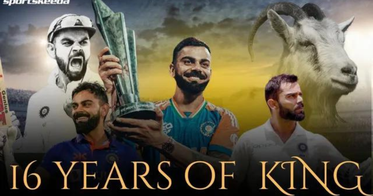 virat kohli 16 years